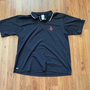 Houston Rockets NBA BASKETBALL SUPER AWESOME Adidas Size XL Polo Golf Shirt!