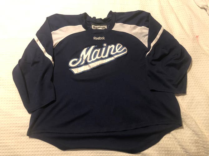 Maine Black Bears Hockey East Goalie Cut Reebok Practice Jersey