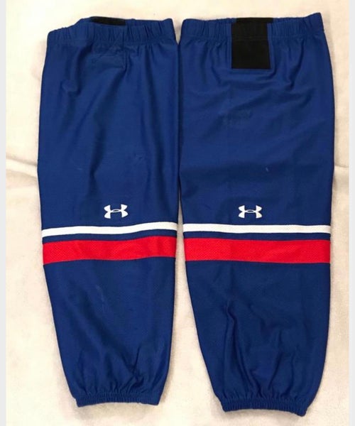 UMass Lowell Under Armour royal blue game hockey socks size large pro stock