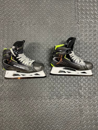 Used Bauer Regular Width  Size 9 Pro Hockey Goalie Skates