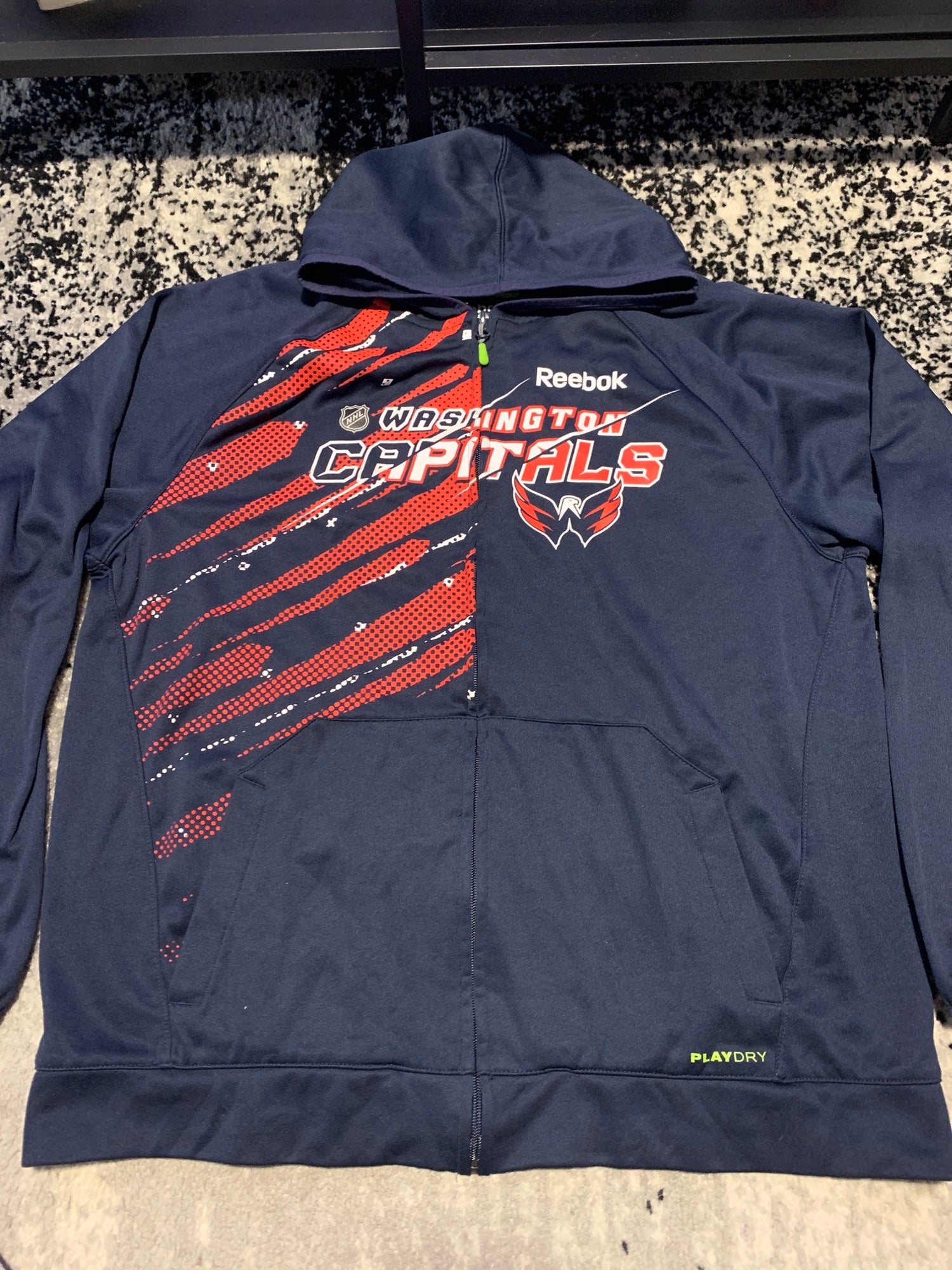 Washington Capitals NHL Reebok Fleece Lined Full Zip Hoodie Men's L -  clothing & accessories - by owner - apparel sale