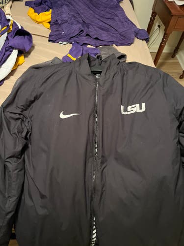 Gray Medium/Large Nike LSU Jacket