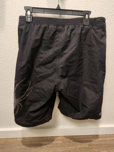 Spyder Training Shorts - Ski Racing Black Used Medium Adult Unisex