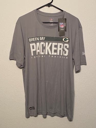 New Era NFL Green Bay Packers Combine Training Men's Size L Short Sleeve T Shirt