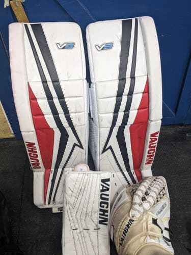 Used 36" Vaughn Velocity V9 Pro Goalie Leg Pads