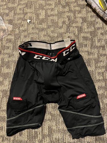 Black Used Men's CCM Compression Shorts W Cup
