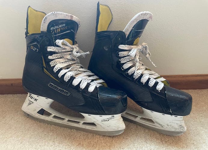 Used Bauer Size 8.5 Supreme S27 Hockey Skates