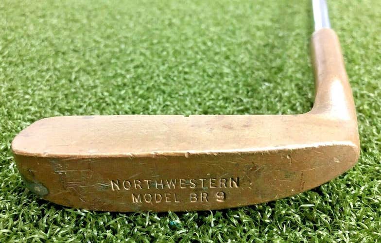 Northwestern Model BR-9 Brass Blade Putter / 35" / Steel / RH / sa6923