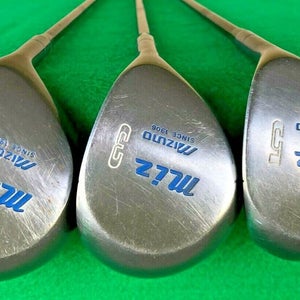Mizuno MIZ Wood Set  Driver, 3 5 Woods /  Ladies Graphite / sa4810 / Vintage