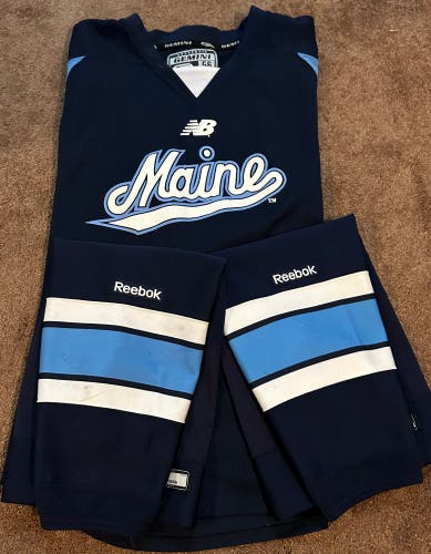 Maine Black Bears Practice Jersey and Socks
