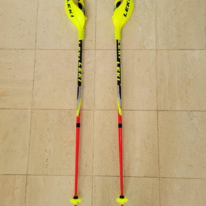Used 42in (105cm) Leki Racing World Cup Lite SL Ski Poles with Slalom Closed Cobra Pole Guards