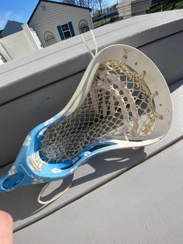 Warrior Razor X Lacrosse head Floral Light Blue Fade