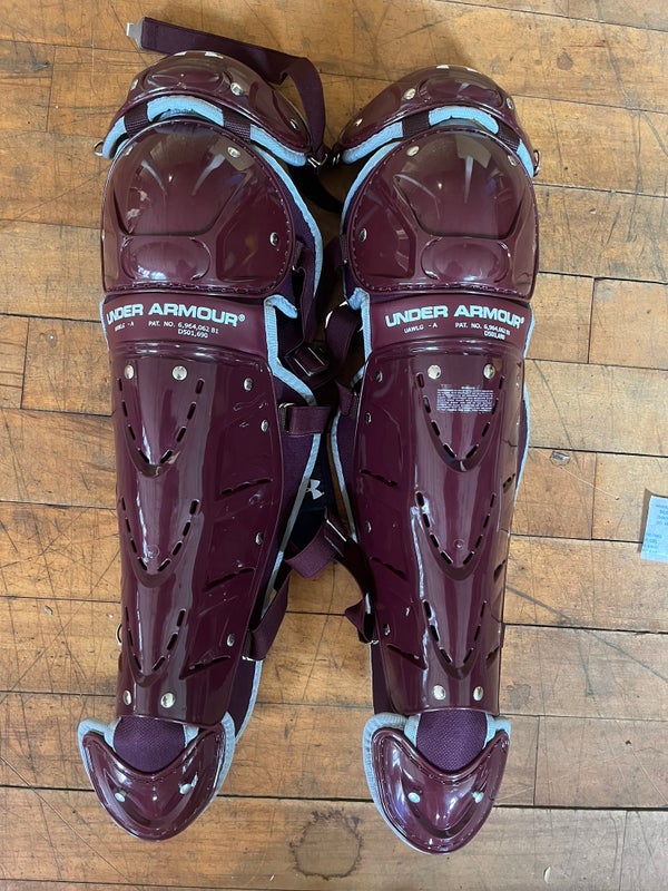 New Mizuno Samurai 16.5” Black/Royal Baseball Leg Guards SidelineSwap