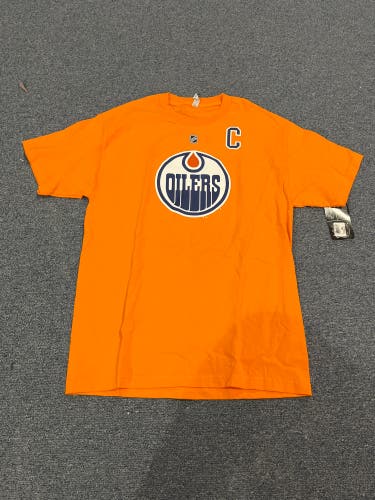 New Orange Reebok Edmonton Oilers Player Shirts McDavid, Draisaitl & Nugent-Hopkins