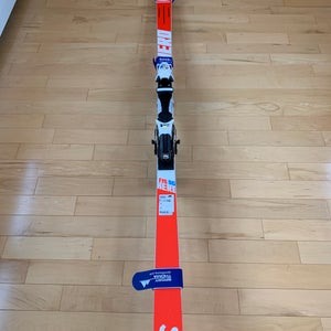 Used 2018 Rossignol 200 cm Racing Hero FIS SG Skis With Bindings Max Din 18