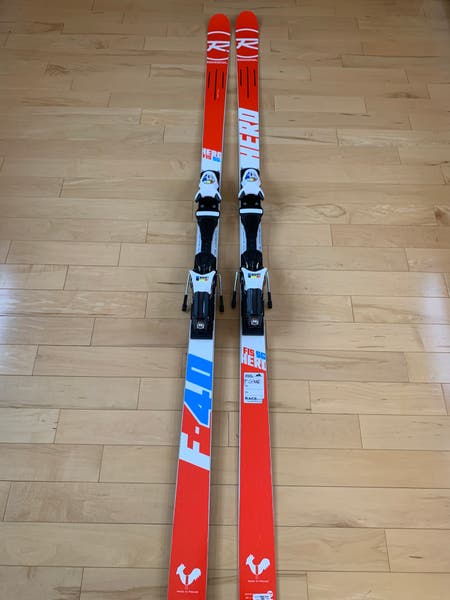 Used 2018 Rossignol 200 cm Racing Hero FIS SG Skis With Bindings