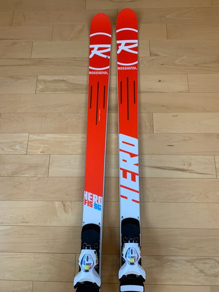 Used 2018 Rossignol 200 cm Racing Hero FIS SG Skis With Bindings
