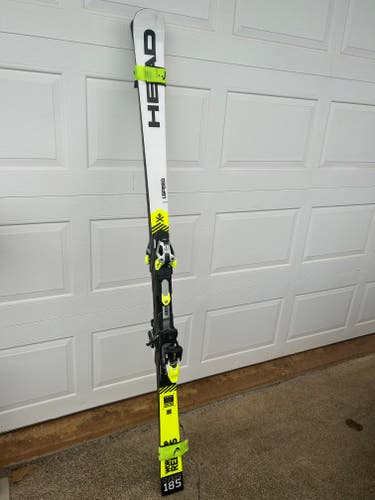 Used Men's 2020 HEAD 185 cm Racing World Cup Rebels i.Speed Skis With Bindings Max Din 16