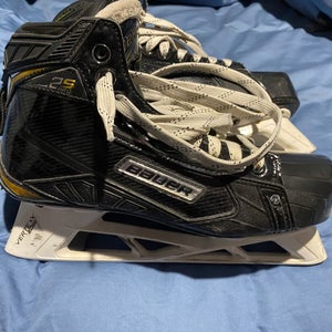 Used Bauer Regular Width  Size 9 Supreme 2S Hockey Goalie Skates