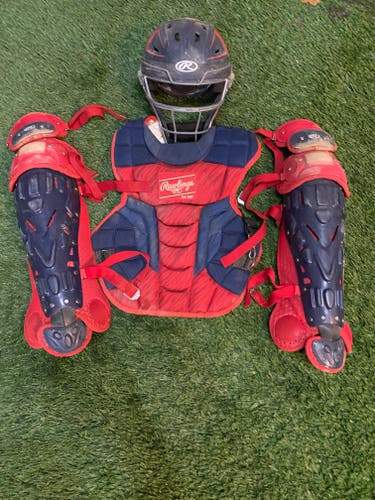 Used Rawlings Velo 2.0 Catcher's Set