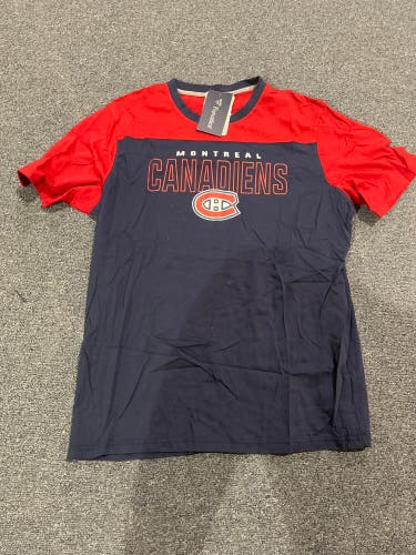 New Navy & Red Fanatics Montreal Canadians Graphic T-Shirt XL