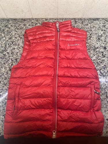 Red Used Boys Large Arctica puffer vest