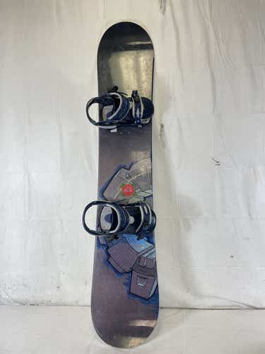 Used Gnu Carbon High Beam Cx 2500 157 Cm Men's Snowboard Combo W Lg Flux Bindings