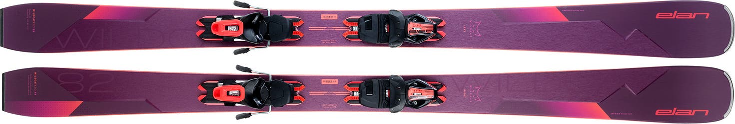 Used Women's 2022 Elan Wildcat 82C 146 cm All Mountain Skis With ELW 9 Bindings