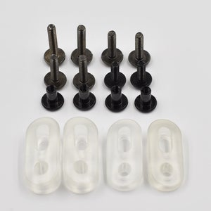2-PACK Ronin Hockey Visor Hardware (Oakley-Style) - 2 Sizes of Spacers