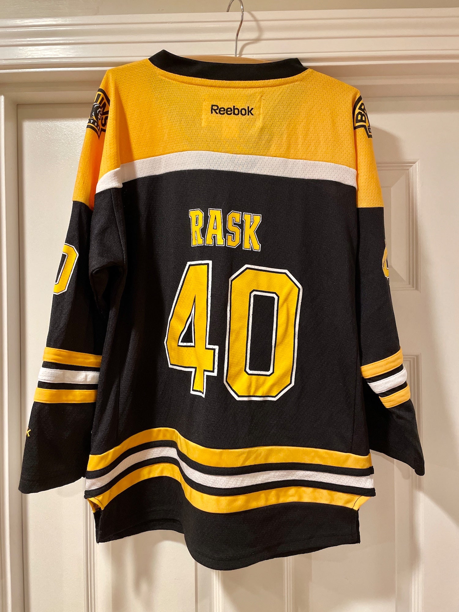 Reebok Tuukka Rask Boston Bruins Home Premier with Stanley Cup Finals Jersey  - Black