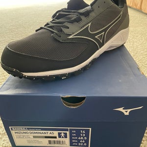 Black New Size 14 Mizuno Turf Shoes