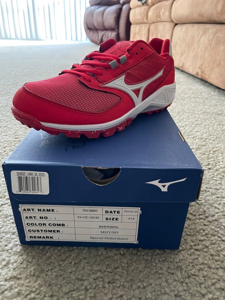 Red & Blue Bundle New Size 9.0 Mizuno Turf Shoes