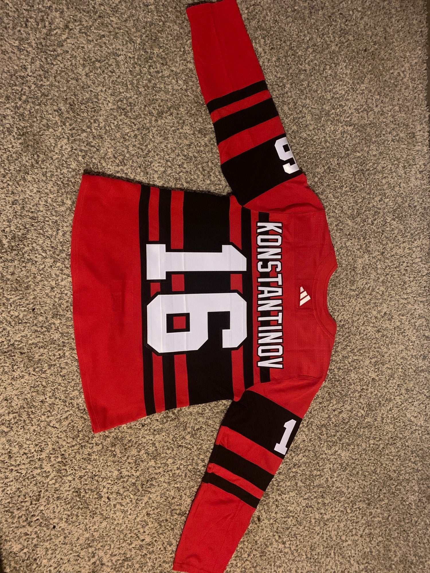 Per u/TravisPerry's request, a fix on the Red Wings RR Jersey with a  Konstantinov patch! : r/hockey