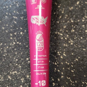 Used Easton Pink Saphire 27" -10 Drop Fastpitch Bats