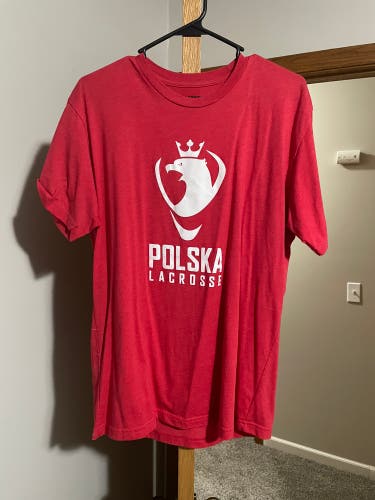 Polska (Polish) lacrosse t shirt L