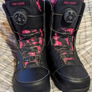 Used Size 6.0 (Women's 7.0) Ride Sage Snowboard Boots