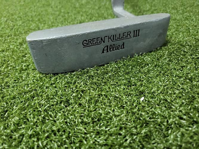 Allied Green Killer III Blade Putter  /  RH  /  Steel  ~36"  / NEW GRIP / jd7448