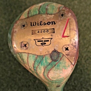 Wilson 4200 4 Wood  / RH /  Ladies Steel ~41" / Leather Grip / VERY NICE /mm1804