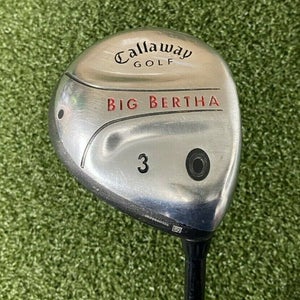 Callaway Big Bertha 3 Wood / RH / Regular Graphite ~42.5" / New Grip / jl4632