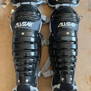 New All Star LG79LS Catcher's Leg Guard 12" Black
