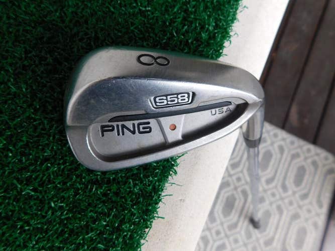 Ping S58 Forged 8-Iron Orange Dot w/ True Temper Stiff Flex Shaft