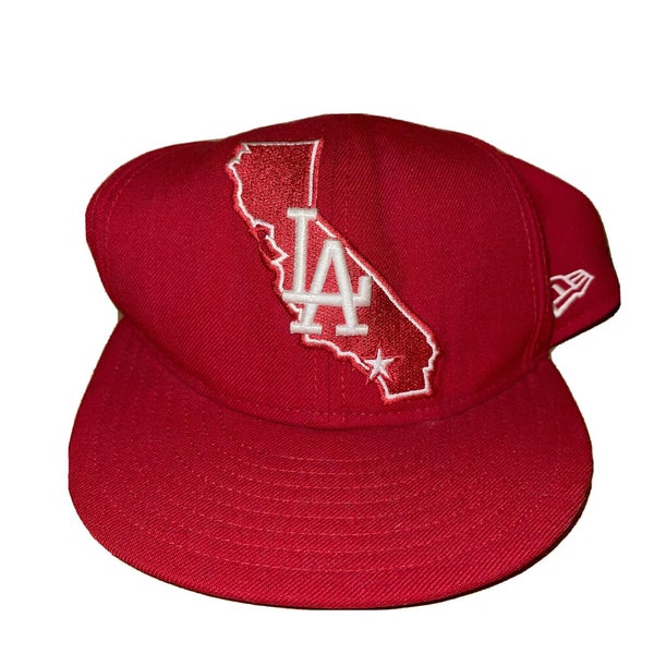 hier Overdreven Berg Vesuvius New Era 59Fifty Los Angeles LA Dodgers California State Fitted Hat Size 7  1/4 | SidelineSwap