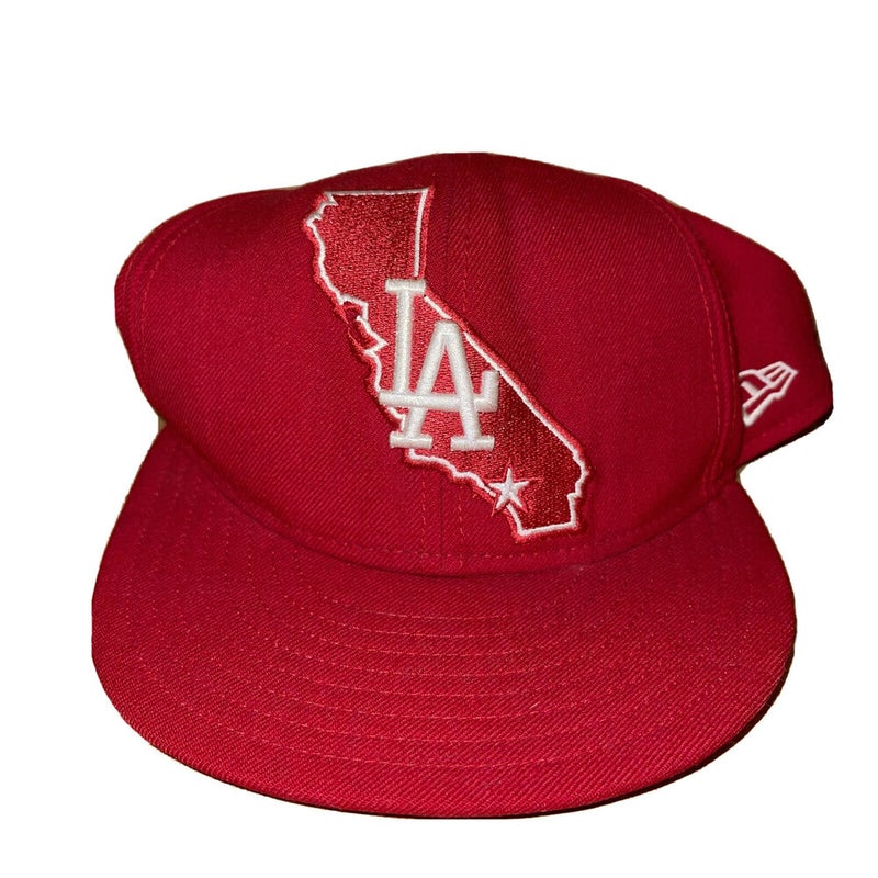 Vintage Los Angeles Dodgers Red New Era Fitted Hat 7 3/8 – Mass Vintage