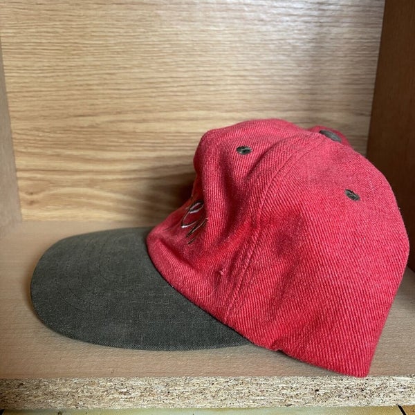 Vintage Aspen Colorado Red corduroy Snapback hat cap