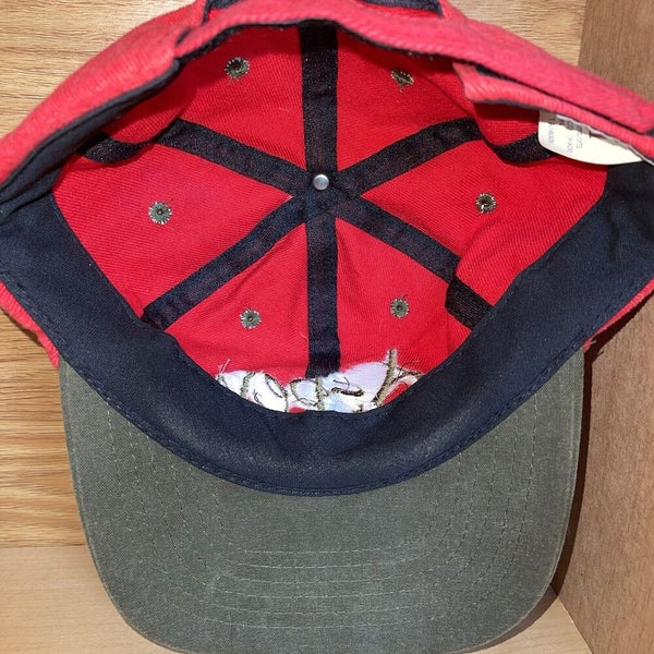 Vintage Aspen Colorado Red corduroy Snapback hat cap