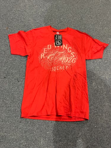 New Red Fanatics Detroit Red Wings Graphic T-Shirt Medium