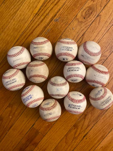 Lot Of Used Baseballs