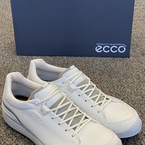 ECCO Biom Hybrid 1 Spikeless Golf Shoes Size 45 US 11-11.5 White New #88267