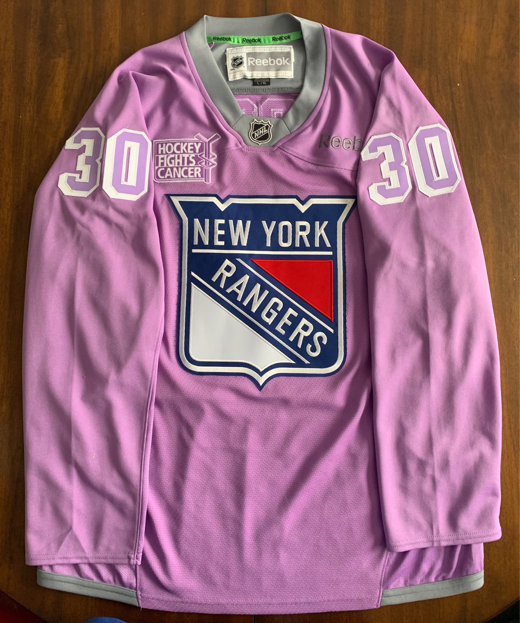 New York Rangers Henrik Lundqvist HFC Jersey