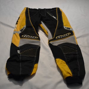 THOR MX 1210 Motocross Pants, Yellow/Black, Size 22